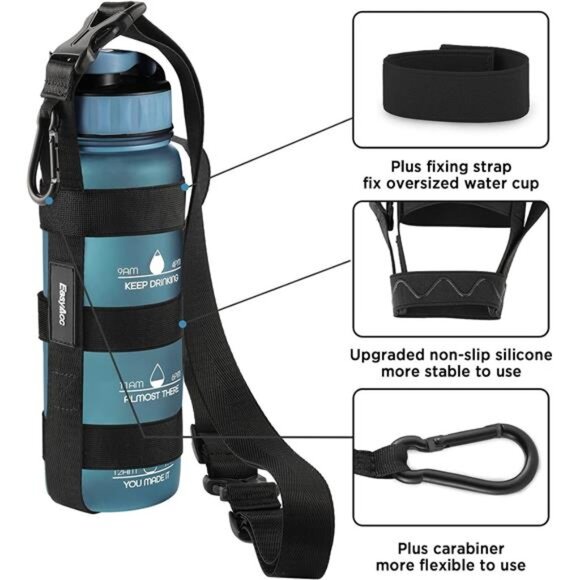 Water Bottle Handle Shoulder Strap,for 12oz-64 oz Hydro Flask Wide Water Bottles - Picture 3 of 8
